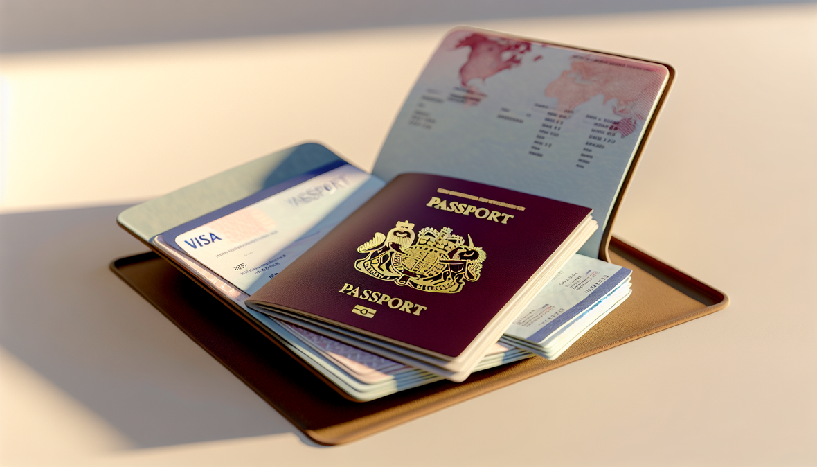 passeport ouvert visas billets, assurance voyage, carnet vaccination, coffre-fort électronique