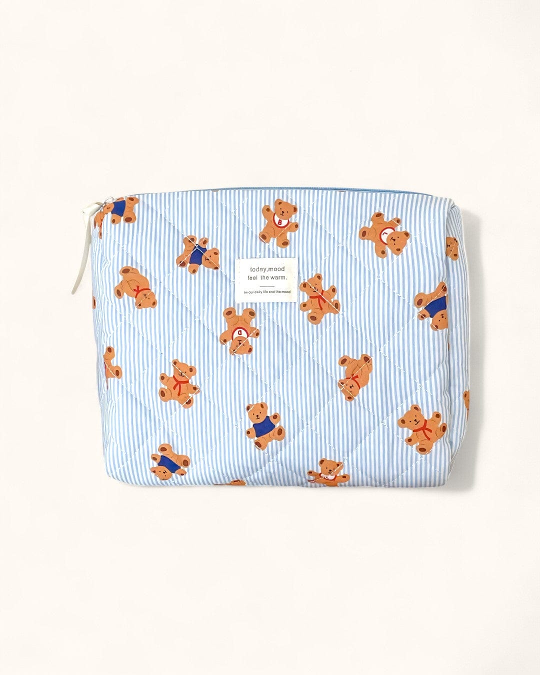 trousse vanity Blue striped bear [clutch]] My Vanity