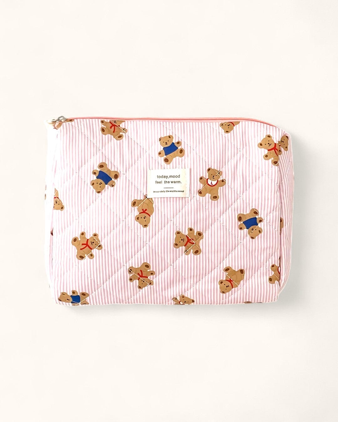 trousse vanity Pink striped bear [clutch]] My Vanity