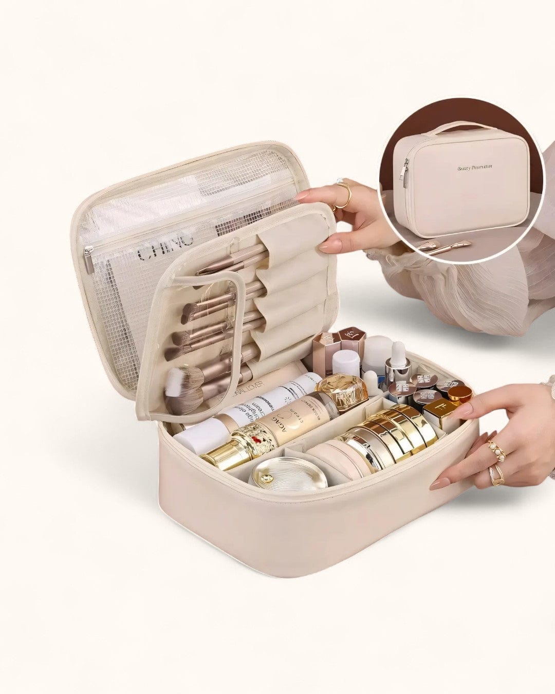 vanity femme rigide Beige My Vanity