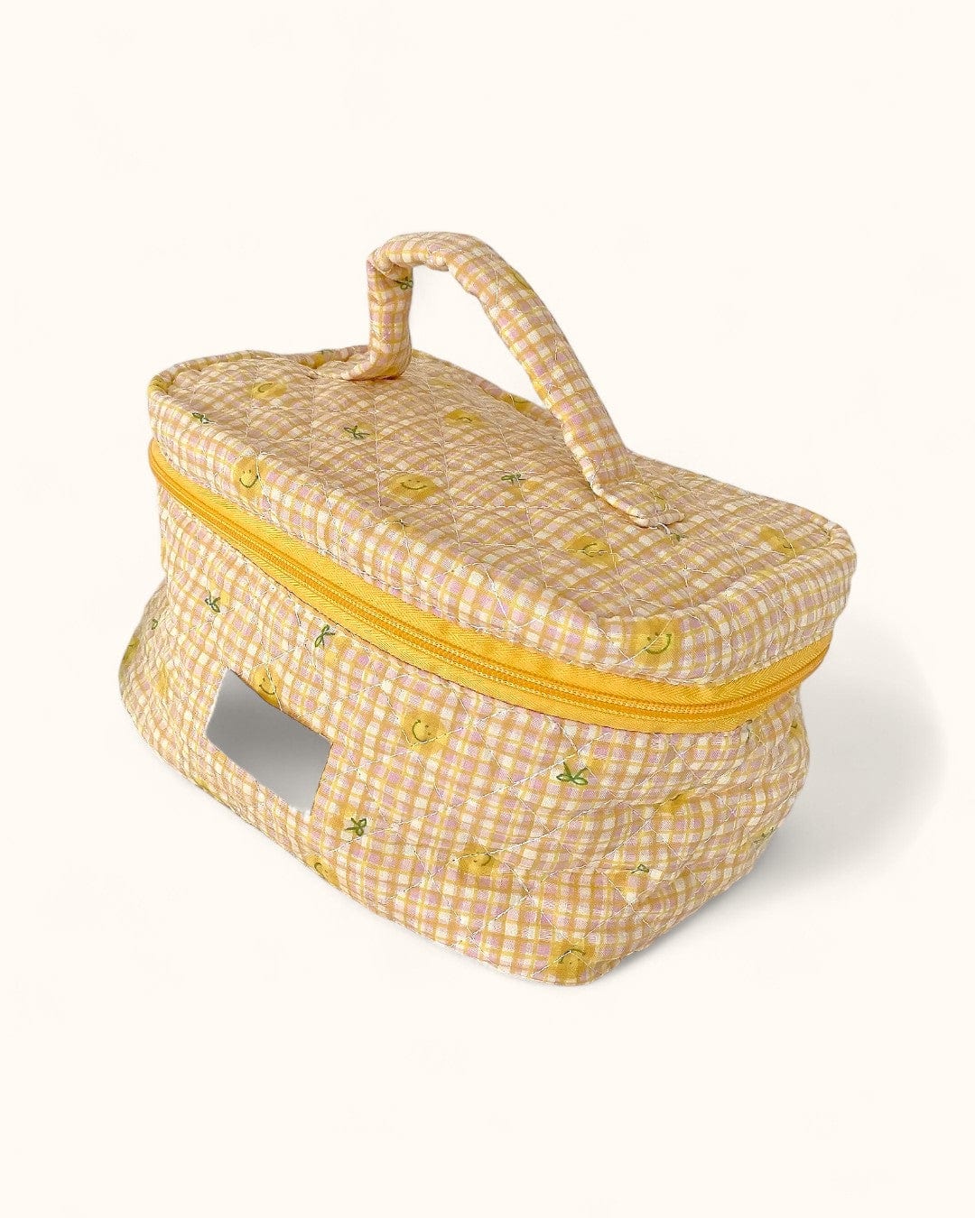 vanity femme souple Yellow Checked Smile My Vanity