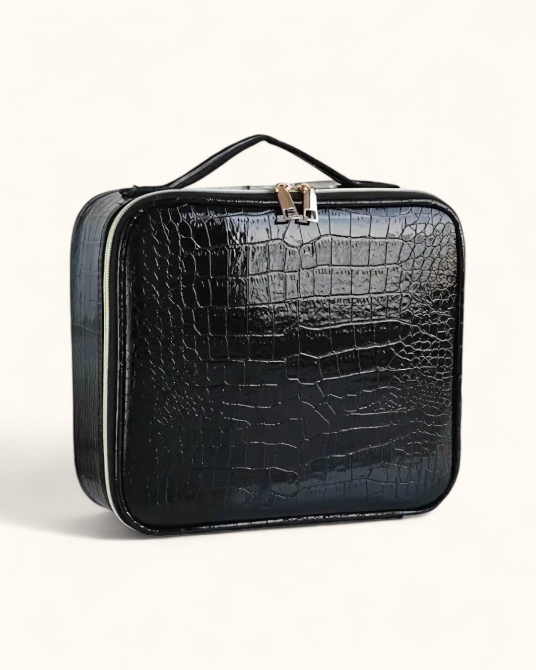 vintage vanity Pu crocodile black My Vanity