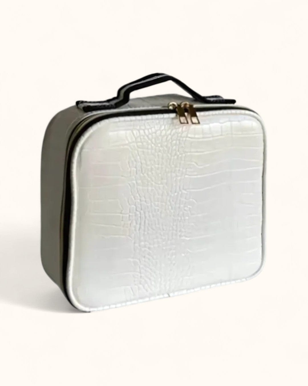 vintage vanity Pu crocodile white MY VANITY